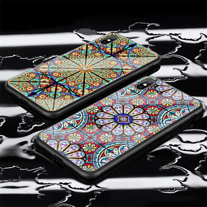 Чехол из закаленного стекла для iPhone XS Max X XR Nillkin Luxury Dreamland яркий защитный чехол