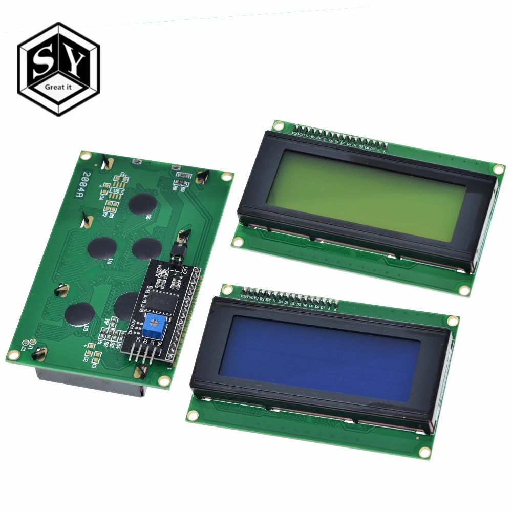 1 шт. ЖК-дисплей 2004+ igc 2004 20x4 2004A синий экран HD44780 символ lcd/w IIC/igc последовательный интерфейс модуль адаптера для Arduino модуль
