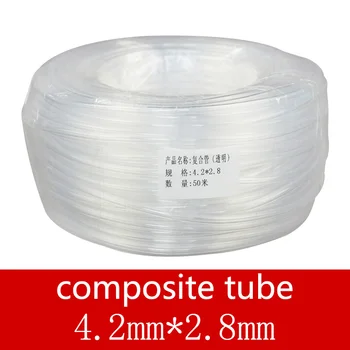 

Hot sales!!Ink Tupe for Printer DX4/DX5 Printhead Damper 4.2*2.8 Single Line Tansparent