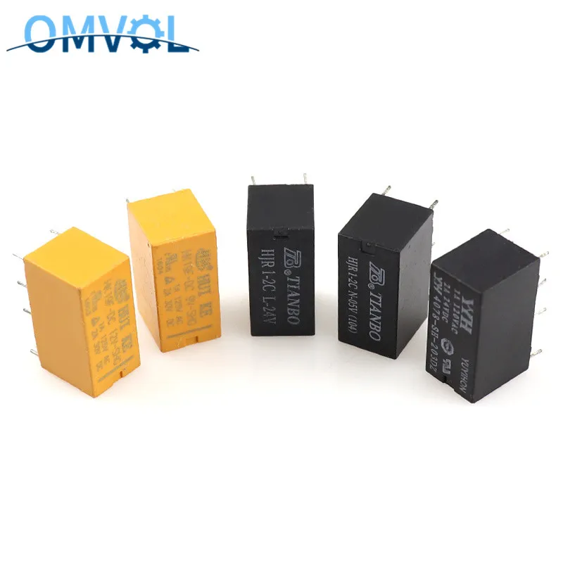 Dpdt pcb реле 3V 5V 9V 12V 24V 8 контактов реле