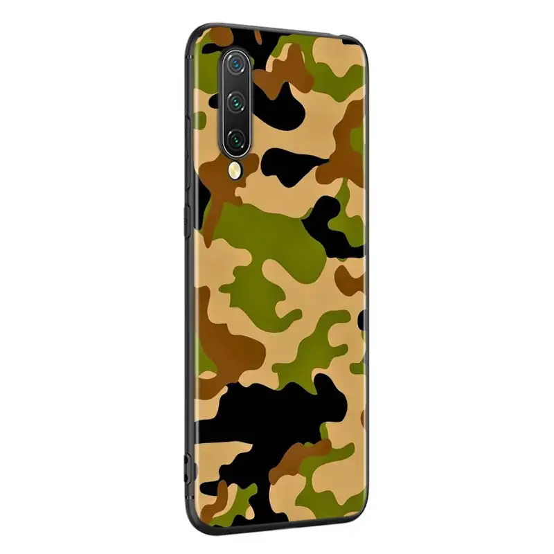 Черный силиконовый чехол камуфляж армия для Xiaomi Mi A3 A2 A1 5X6X6 8 9 Lite 9SE CC9 F1 9T 9TPro Play чехол для телефона
