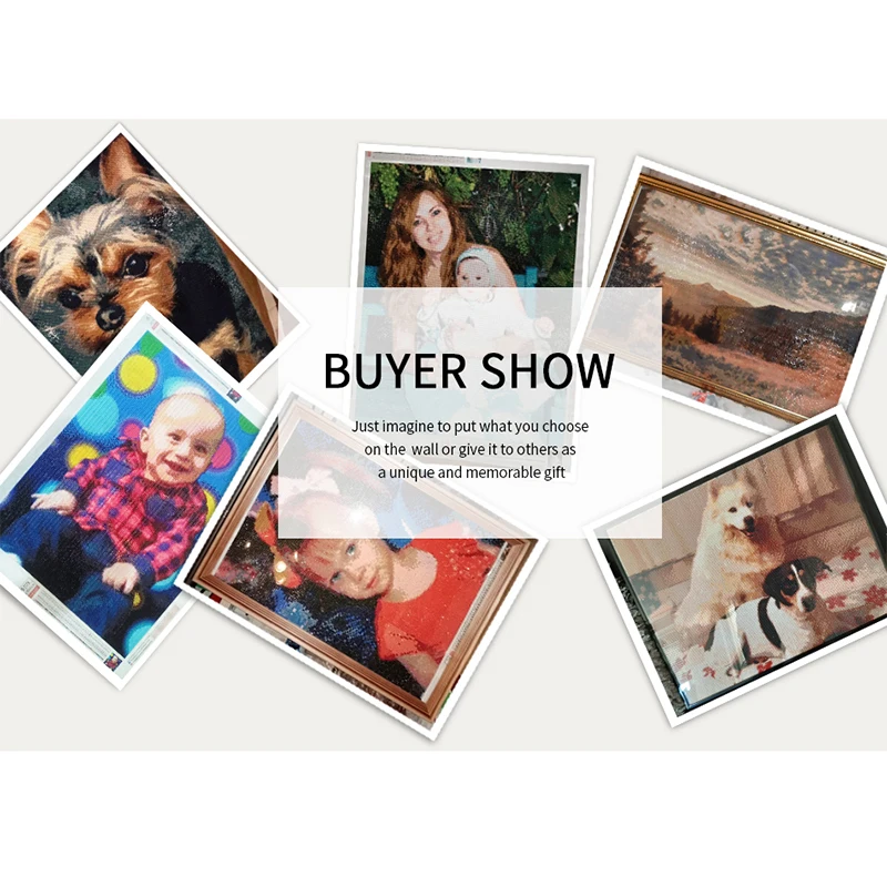 RUOPOTY Personalized Custom Photo Diamond Painting 5d Diy Private Customized Diamond Embroidery Full Round Square Diamonds Art