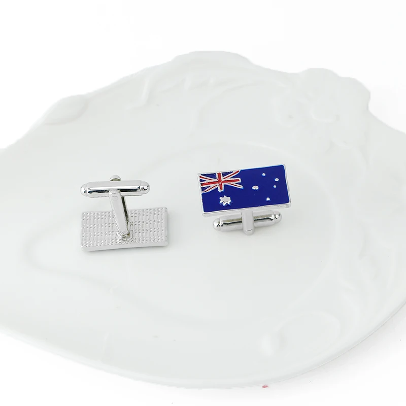 Hochwertige Modest ars Australien Flagge Manschetten knöpfe Australien Ich liebe Australien Manschetten knöpfe Schmuck Geschenk für Männer Frauen – Detail 4