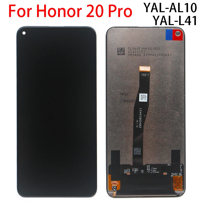Оригинальный дисплей для Huawei Honor 20 pro YAL-AL10 ЖК-дисплей с сенсорным экраном и