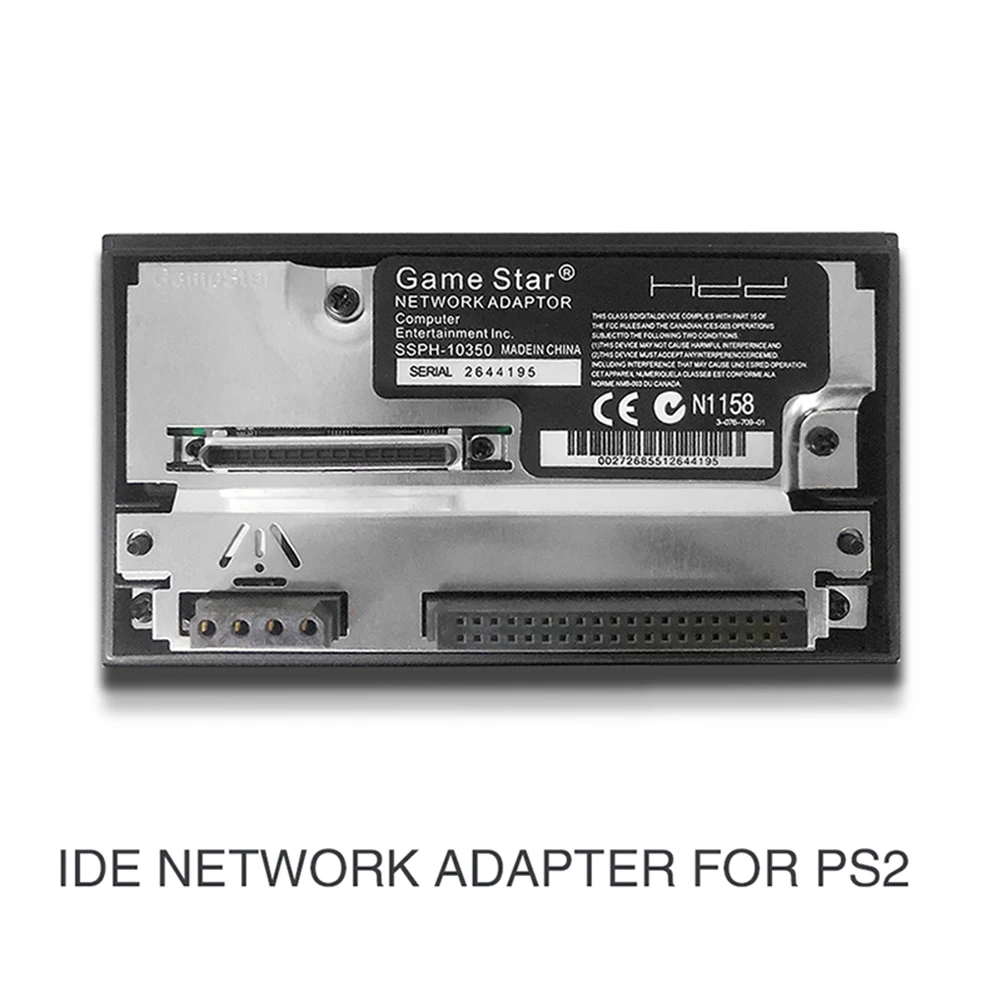 Tihebeyan Disco Duro de Interfaz SATA Adaptador de Tarjetas de Red Disco Duro de Interfaz SATA IDE HDD 2.5 Pulgadas 3.5 Pulgadas para PS2 Tarjeta de Red Compatible 
