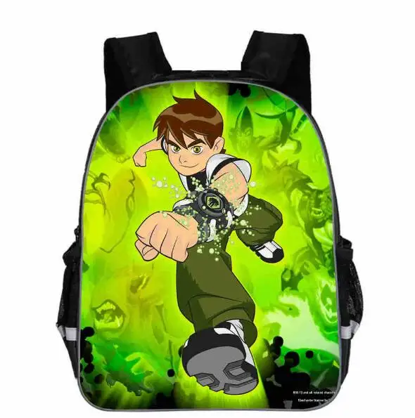 Подростковый мультяшный рюкзак Ben 10, школьные сумки с героями мультфильмов для мальчиков, популярный рюкзак для начальной школы, школьные ранцы для мальчиков и девочек Mochila 13 дюймов - Цвет: photo color