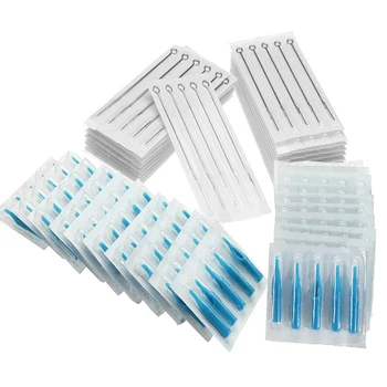 

200pcs/set Tools 3 5 7 9RL Tattoo Needles Microblading Accessory Makeup Round Liner Disposable Stainless Steel Tubes Matched