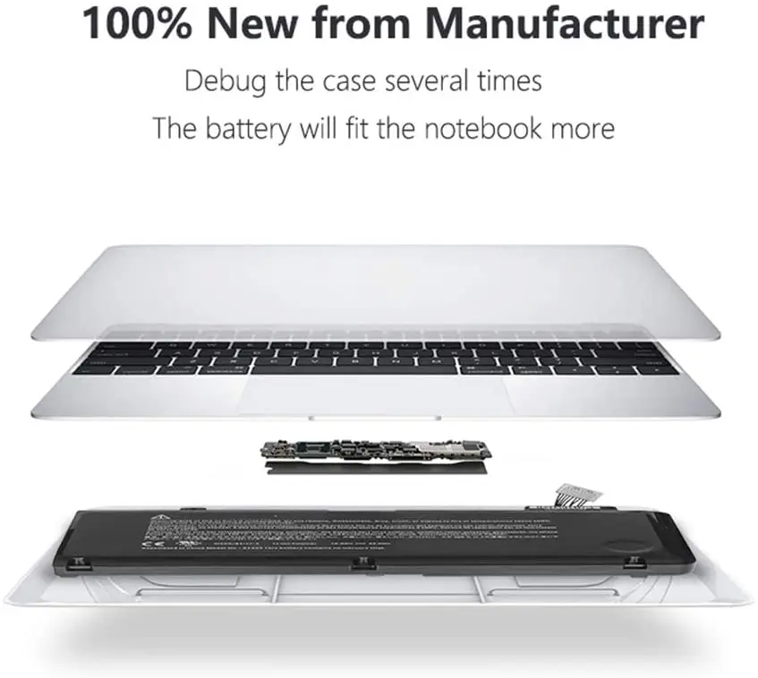 Batteria Per APPLE MacBook Pro 13 "A1278 Metà del 2009 2010 2011 2012 del computer portatile A1322 25