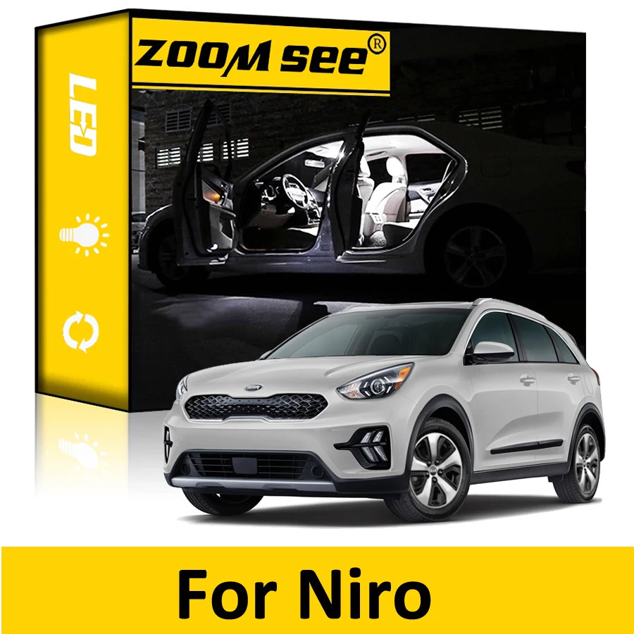 13Pcs Lampadine Per Interni A Cupola Per Interni A Led Per Kia Niro Ev Per Niro E-Niro 2016 2017 2018 2019 2020 2021 2022
