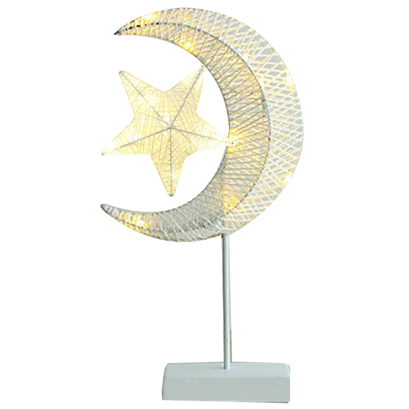 

LED Warm Night Light Room Bedroom Night Light LED Table Lamp Home Light-Star+Moon