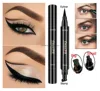 Eyeliner liquide à Double extrémité, grand et petit stylo de maquillage pour les yeux