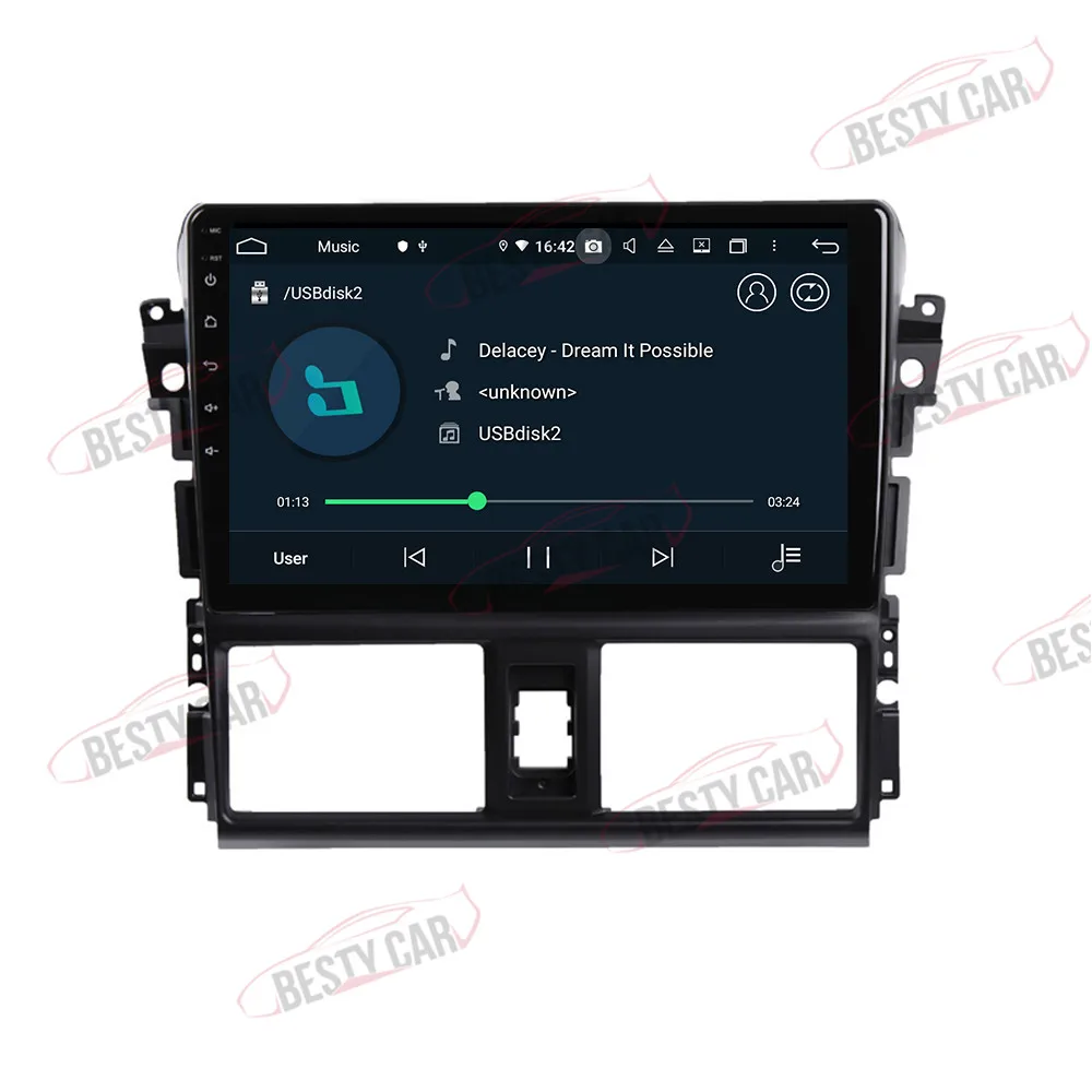 10," ips Android 9,0 автомобильный мультимедийный плеер Радио стерео для 2013- Toyota Vios головное устройство gps навигация wifi BT DSP Carplay