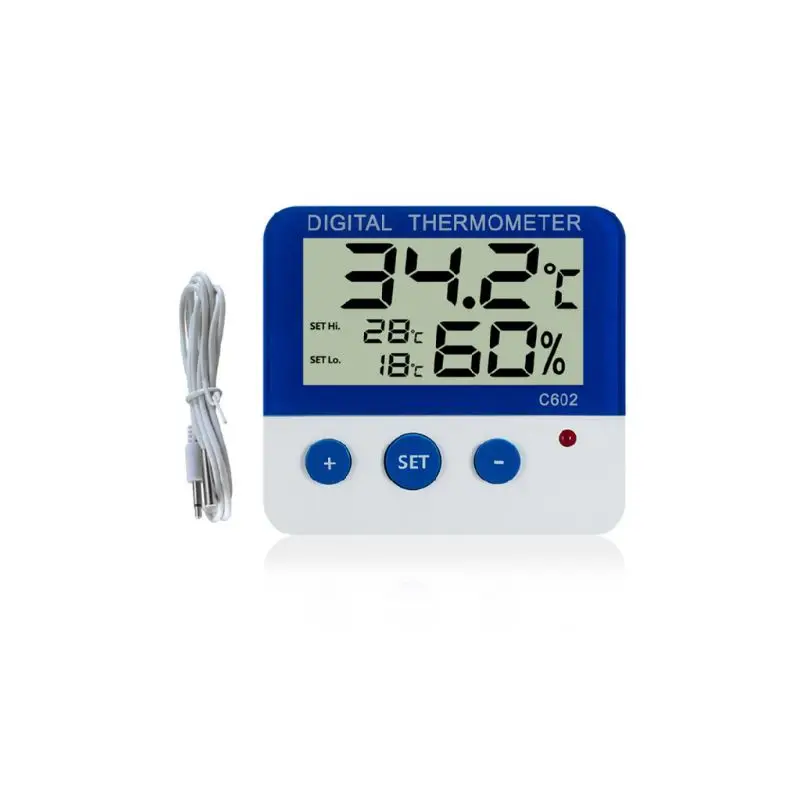 

Digital Alarm Thermometer Hygrometer Temperature Humidity Moisture Monitor X4YD