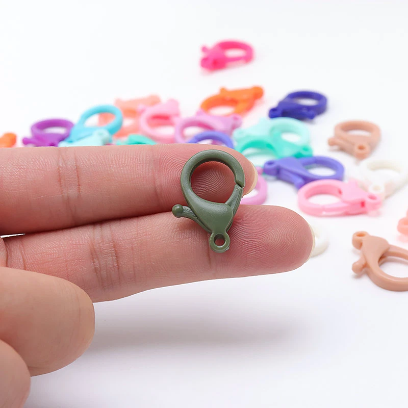 10pcs Plastic Lobster Clasps Key Chain Key Ring Buckle Snap Hook DIY Jewelry 10pcs Plastic Lobster Clasps Key Chain Key Ring Buckle Snap Hook DIY Jewelry