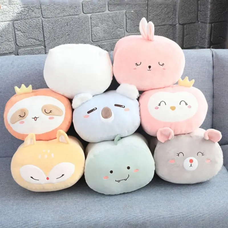 Мягкая плюшевая подушка в виде животного, Kawaii, мультяшная подушка, домашняя мебель, подарок