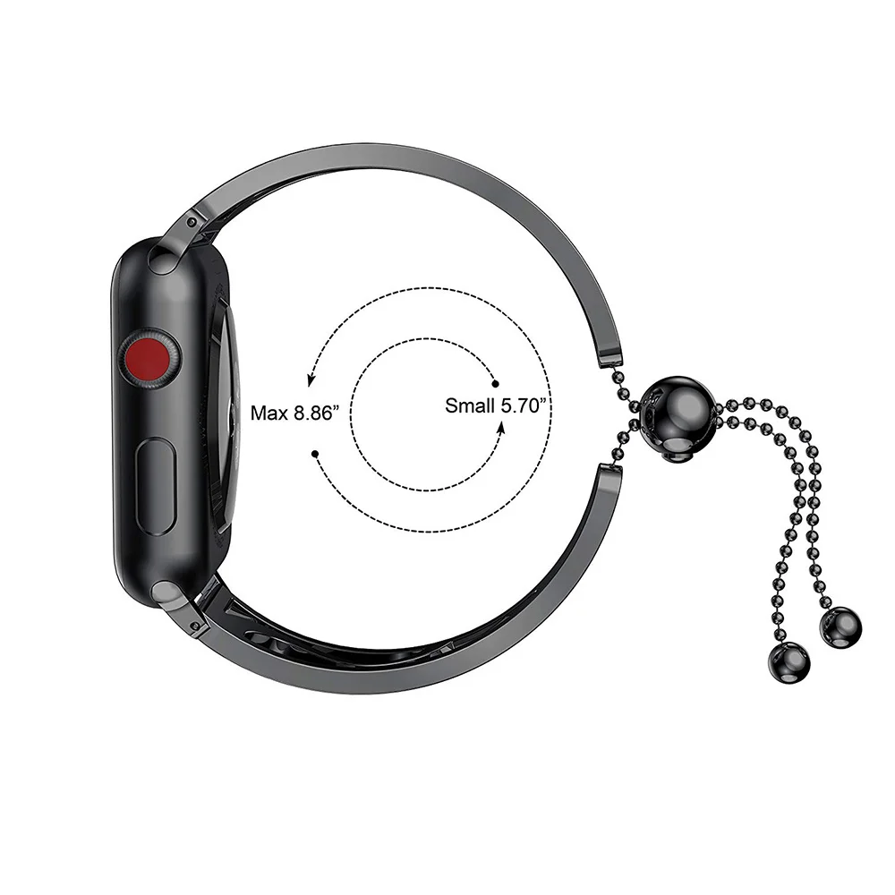 Ремешок Женский из нержавеющей стали для Apple Watch 42 мм 38 44 40 SE 5 4 3|Ремешки часов| |
