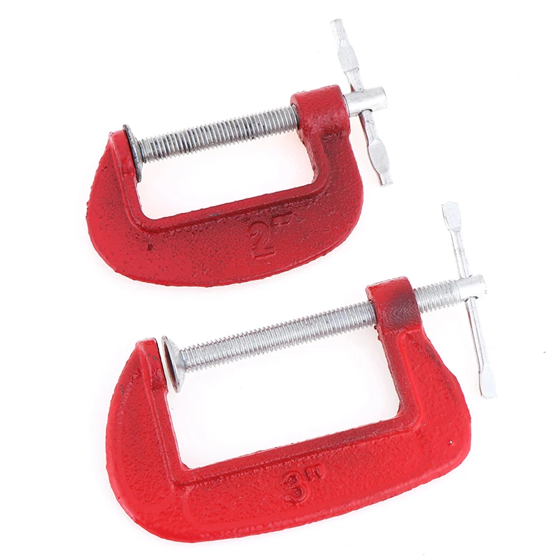 1 шт Высокое качество Регулировка Heavy Duty G зажим 2/3 дюймов C/W мягкие челюсти колодки G зажим Утюг для работы с деревом