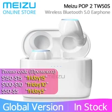 Глобальная версия Meizu POP 2 TW50S, беспроводные наушники Meizu POP2, Bluetooth 5,0, мини наушники-вкладыши, водонепроницаемые, с беспроводной зарядкой