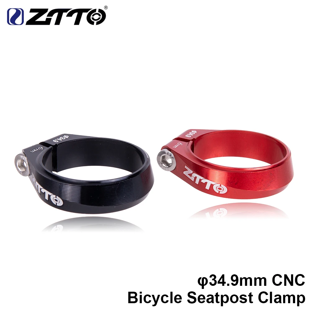 

ZTTO Seat Post Clip 34.9mm Thread Lock Clip 31.8mm Seat Post Tube Clamp High Strength CNC Black Red Suitable for MTB Road Bike