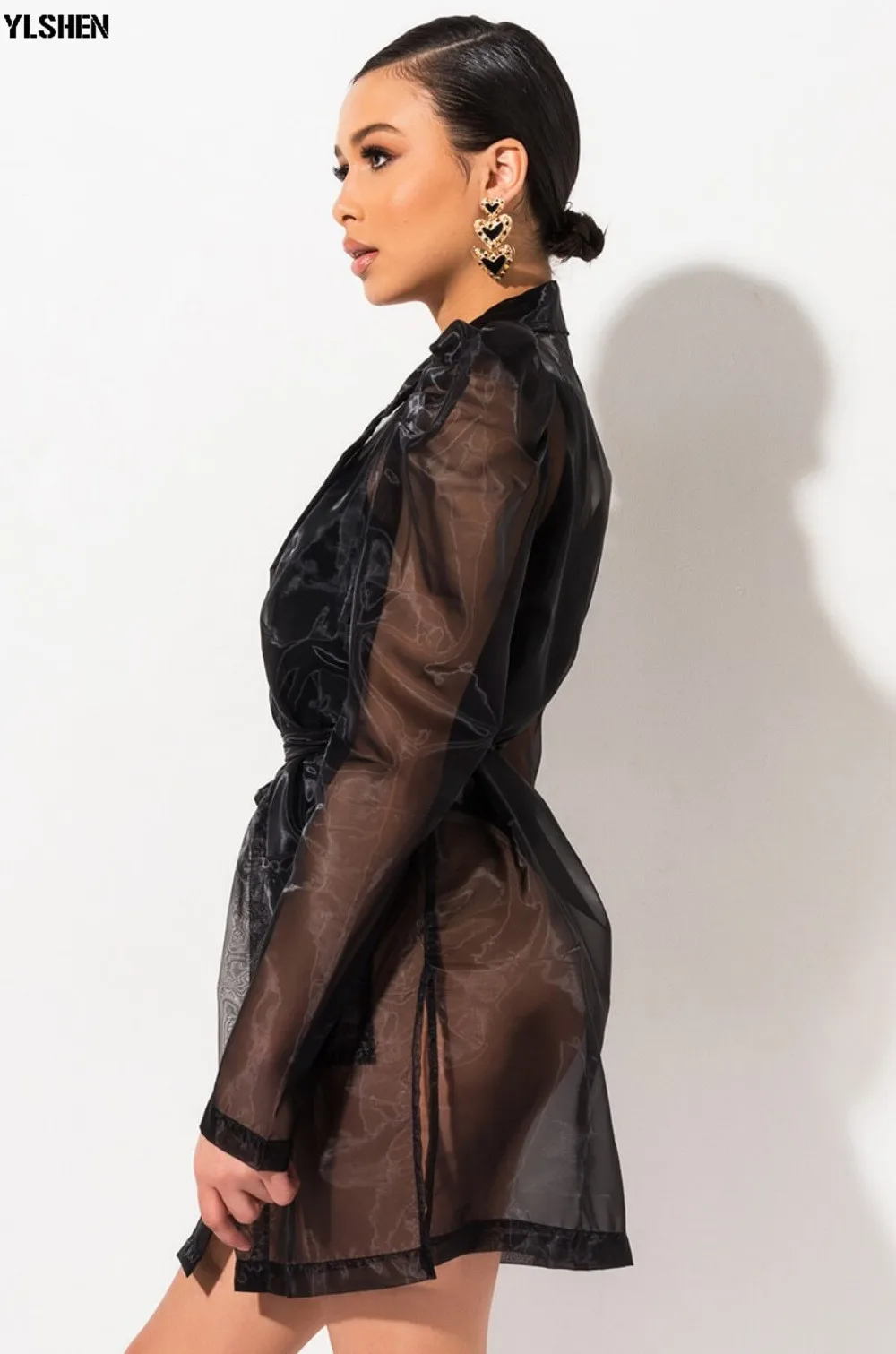 African Dresses For Women Top Dashiki Africa Clothes African Dress Sexy Mesh Organza Tops Clothing Ankara Plus Size Africa Dress 06