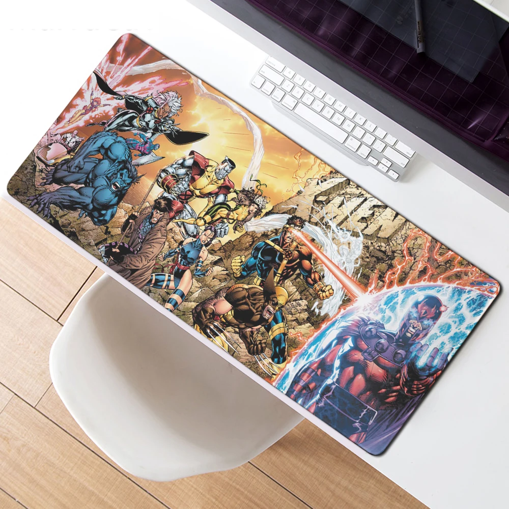 X-men онлайн супер большой коврик для мыши 900*300*2 мм и 700*300*2 мм с запирающимся краем для настольного компьютера и ноутбука