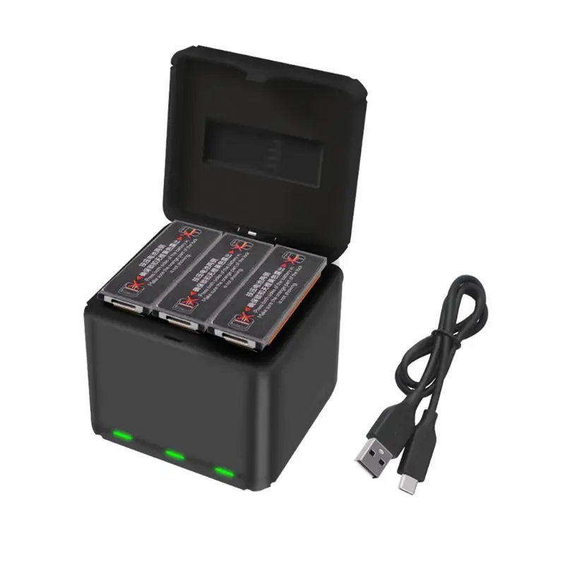 3 батареи Smart QC 3,0 быстрое зарядное usb-устройство коробка с кабелем для передачи данных для OSMO аксессуары для спортивной камеры
