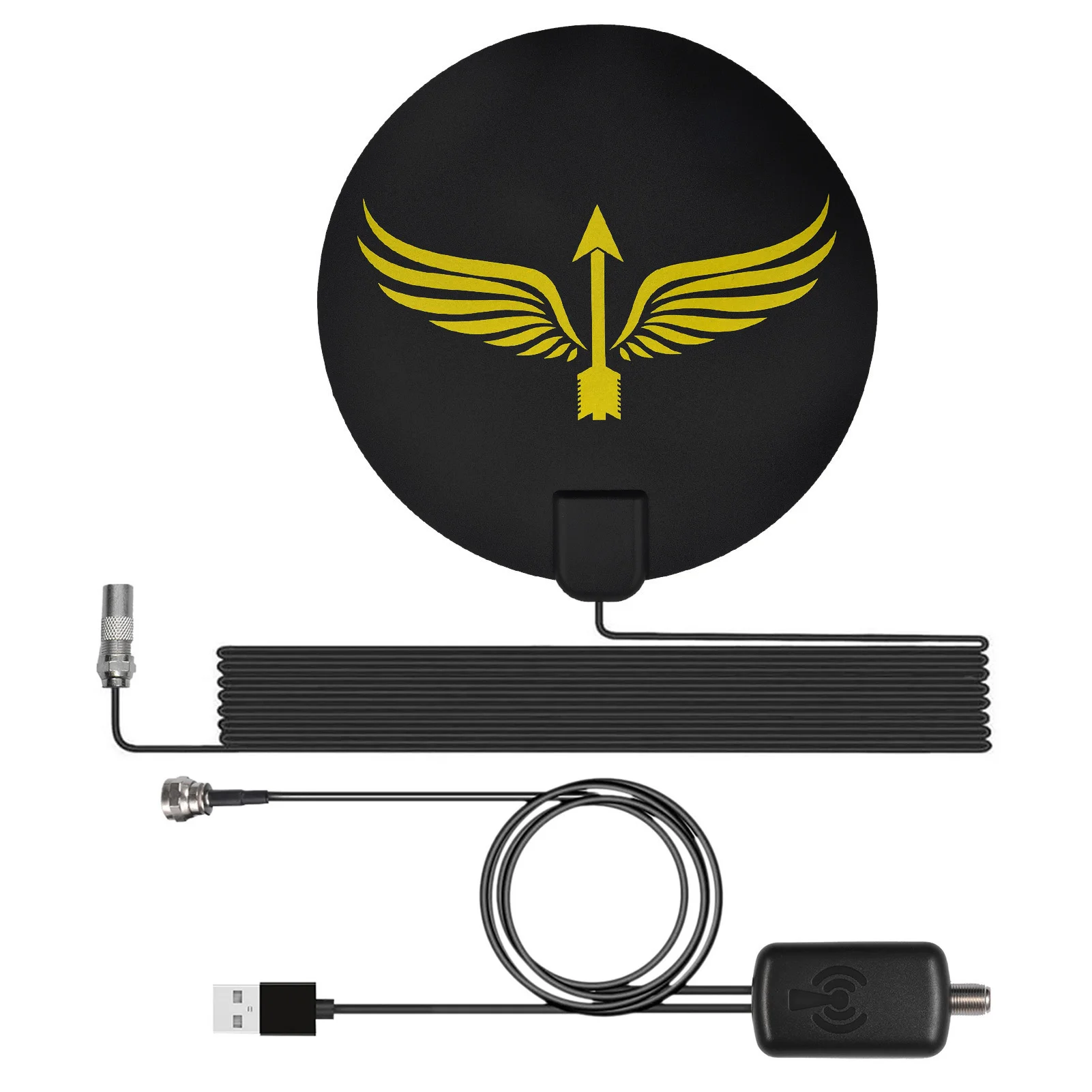 Indoor 2000 Miles Digital Antena TV Aerial Amplified HDTV Antenna 4K DVB-T2 Full HD Channel Moon Image &amp Sound Quality | Электроника