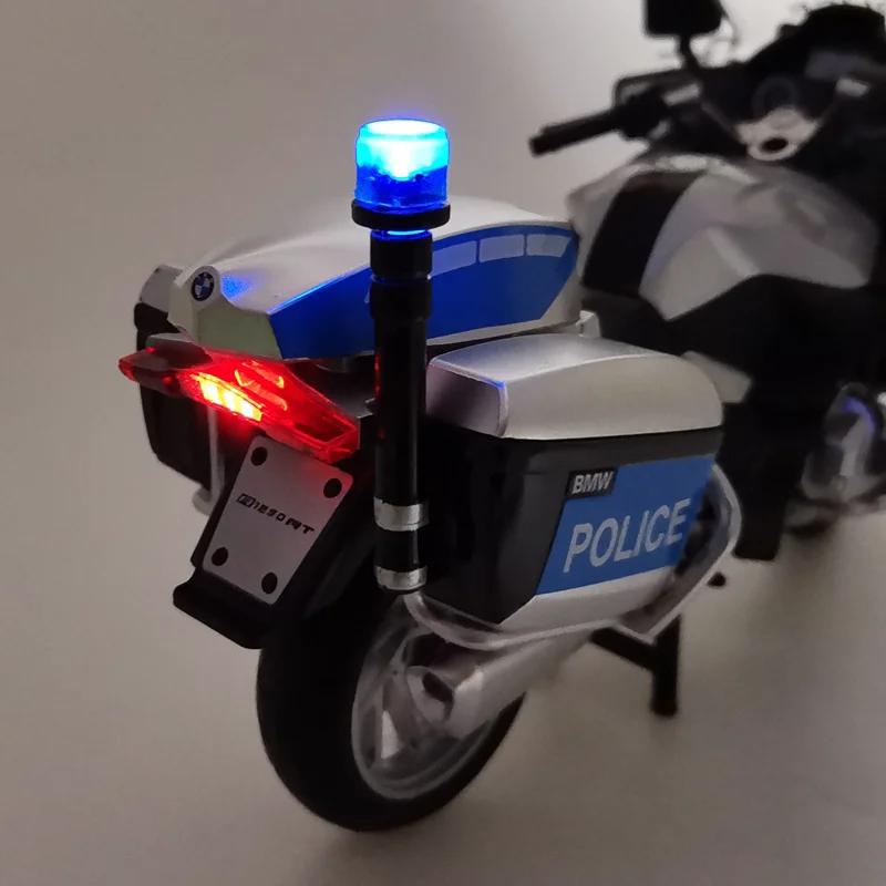 1:12 BMW R1250RT-P Police Diecast Motorcycle Model Toy Replica With Sound & Light birthday gift christmas gift Collection bike 2
