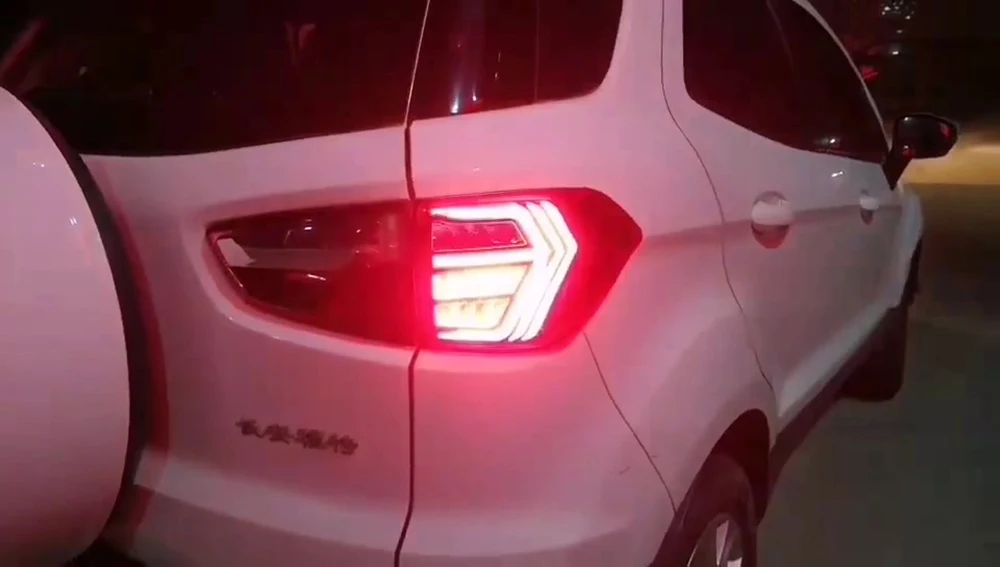 Красный светодиодный задний фонарь светильник в сборе для Ford EcoSport 2013 стоп лампы с динамический сигнал поворота