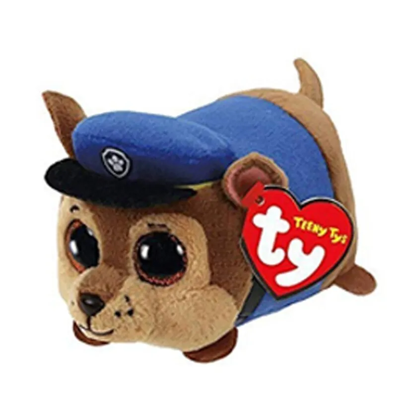 Teeny Chase Ty Paw Patrol плюшевые игрушки животных Эверест Рокки Marshall Скай зума щебень погоня трекер собака кукла 15 см - Цвет: Teeny Chase