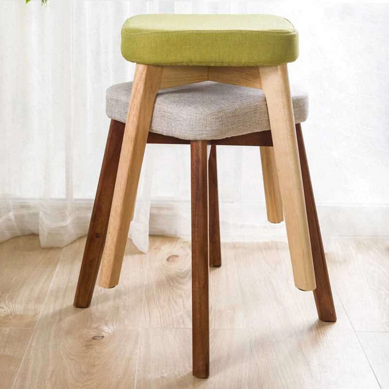 Современная Минималистичная деревянная скамейка из цельного дерева обеденный табурет Северный стул устойчивый деревянный стул для отдыха стул столовая стул домашний стул, W