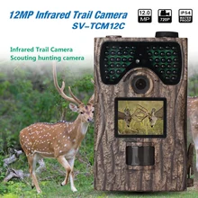 TCM12C охотничья камера новая 12MP ЖК-экран Водонепроницаемая инфракрасная охотничья камера с низким светящимся светодиодный ночного видения трекер цифровая камера