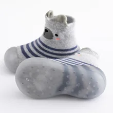 Sapatos de bebê unisex anti deslizamento dos desenhos animados animal raposa sapatos infantis meninas primeiros caminhantes menino sola macia de borracha ao ar livre da criança sapatos rosa