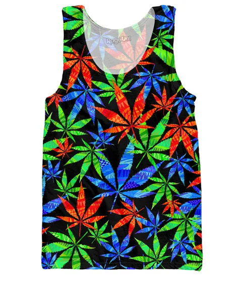 

Weeds Green Leaf 3D Tank Top 3d Printed Vest Men Unisex Undershirt Jersey Tees Shirt Plus Size