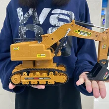 Conusea 1/24 2.4ghz rc caminhão rádio controlado carro caterpillar trator brinquedo modelo de controle engenharia carro rc escavadeira brinquedo para menino