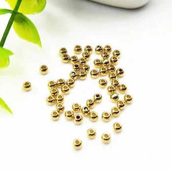 

100pcs small gold Stainless Steel Loose Beads Spacer Beads 2/3/4mm For DIY Bracelet & Necklace Accessories Jewelry Making