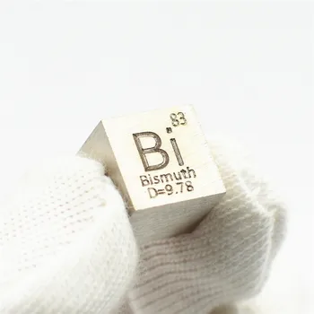 

Metal Bismuth Cube for Element Collection Hobbies Science Experiment 99.99% 10x10x10mm Bi Cube for Research and Development