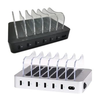 

Multifunctional and Durable 6 Port USB Desktop Charging Station Suitable for Office Use (US Plug)