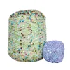 Пряжа с Ппайетками 50G Acrylic Hand Knitiing Yarn Cotton Wool Crochet Yarn 3mm+6mm Sequins Thread for DIY Grament 1