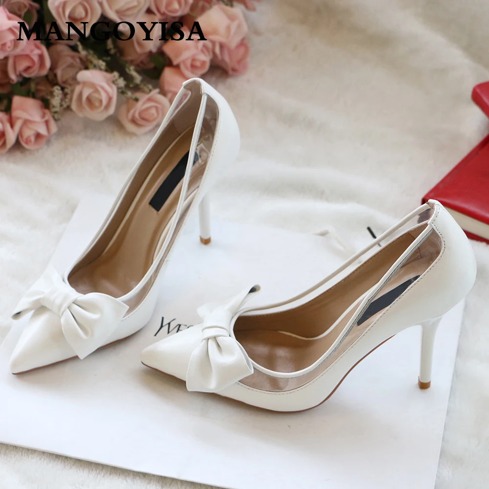

Pointed High Heels/Women's Pumps Are Designed For Elegant Fashion Women To Work And Made Of Genuine Leather 2019 MANGOYISA