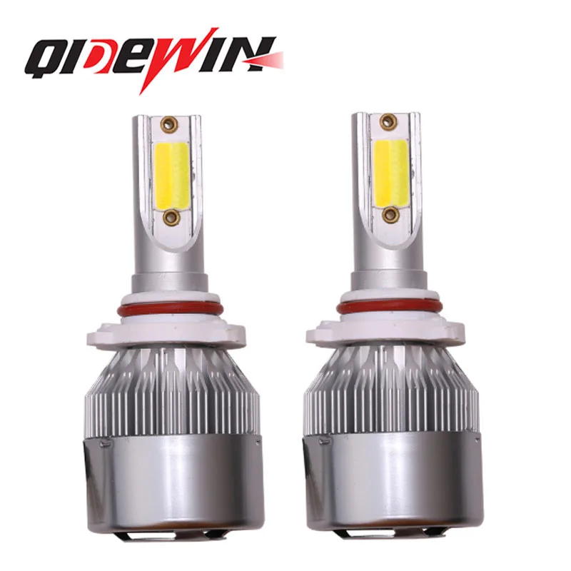 Dual Color Car C6 Led Headlight COB H4 LED H7 H1 H3 H8 H11 9005 9006 3000K 6000K Auto Headlamp Lights For | Автомобили и