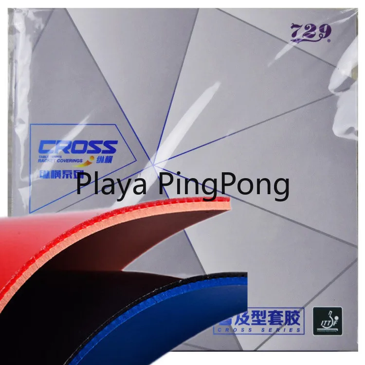 

2x 729 Cross Friendship General Blue Sponge Rubber Pips-In Table Tennis (PingPong) Rubber With Sponge