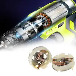 Acessórios para motor de furadeira recarregável 12v, com motor de chave de fenda elétrica rs550, escova de carbono resistente ao desgaste de cobre
