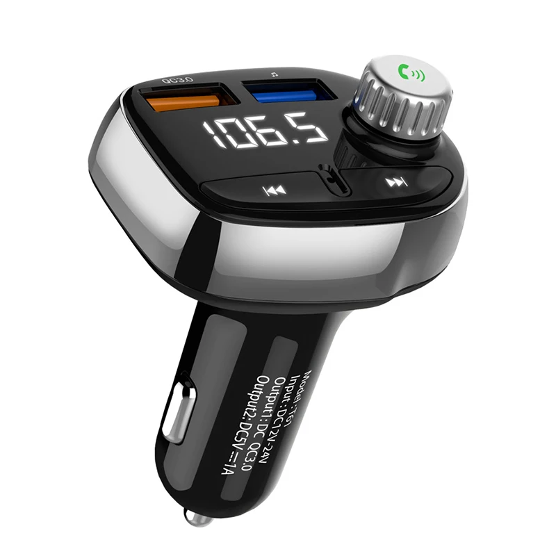 Автомобильное зарядное устройство Bluetooth MP3-плеер FM Музыкальный Радио беспроводной Hands-free Dual USB OE88