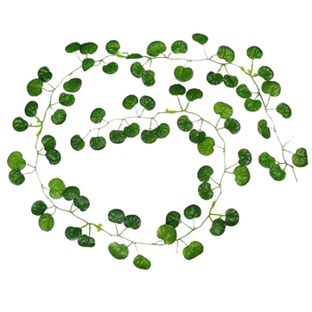 

24 Pcs Artificial Ivy Leaf Garland Fake Plant Ivy Vine Hanging for Wedding Party Garden Wall Decoration Begonia Leaves