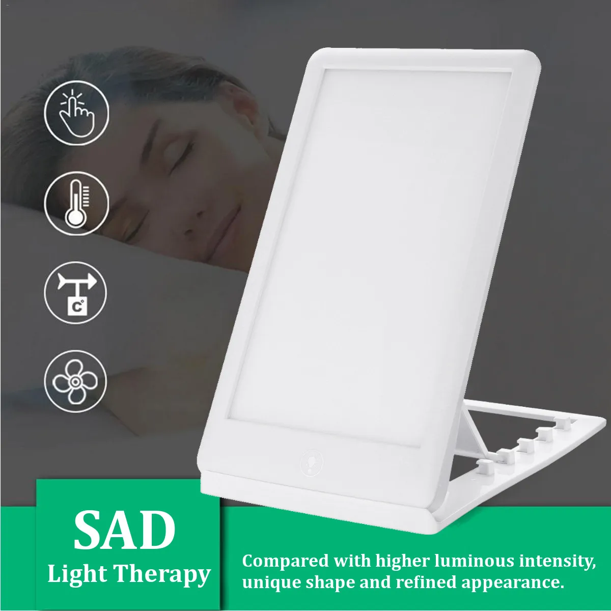 

SAD Therapy Light 3 Modes Seasonal Affective Disorder Phototherapy 6500K Simulating Natural Daylight SAD Therapy Lamp