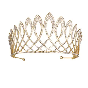 Европейский стиль невесты барокко большая корона Роскошный Кристалл Корона головной убор Королева Корона конкурс красоты корона