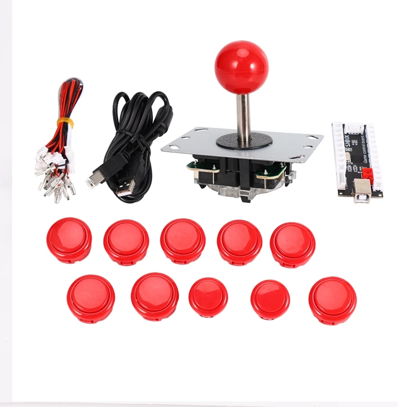 Аркадная игра сделай сам с нулевой задержкой детали для USB MAME и Raspberry Pi 1/2/3 Game