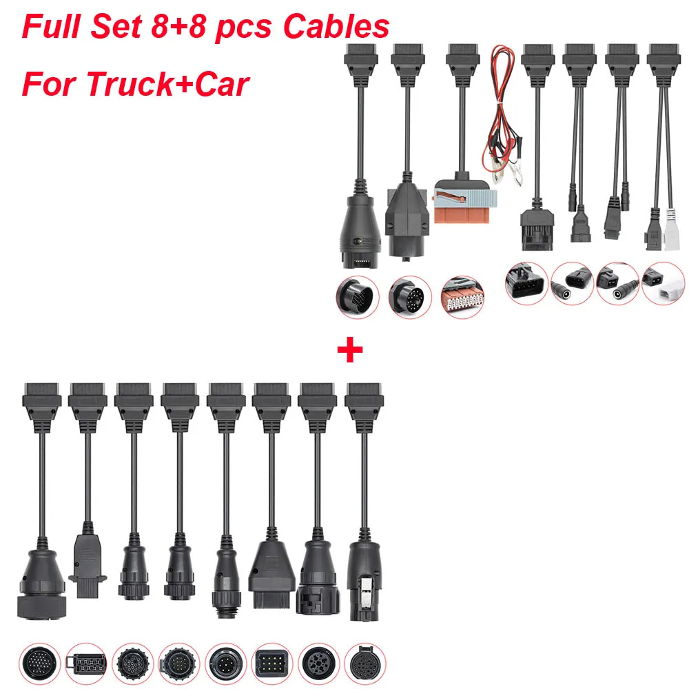 Car Truck Cables Multidiag Pro V3.0 PCB со старым чехол,00 OBD2 сканер Bluetooth OBD 2 OBD2 автомобильный диагностический инструмент для грузовика Scania - Цвет: Car Truck Cables