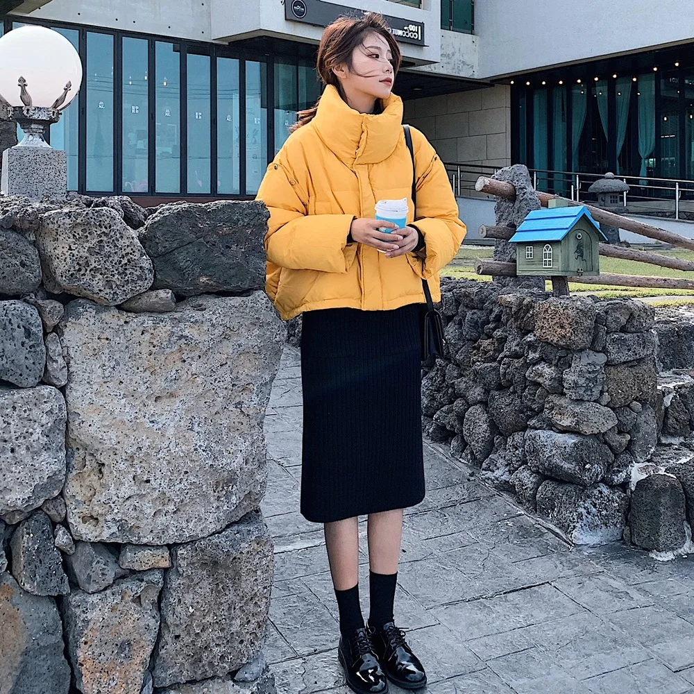 

2018 Winter New Style WOMEN'S Dress-Style Sense of Design Retro CHIC-Style Double Purpose Short Cotton-padded Clothes Waistcoat
